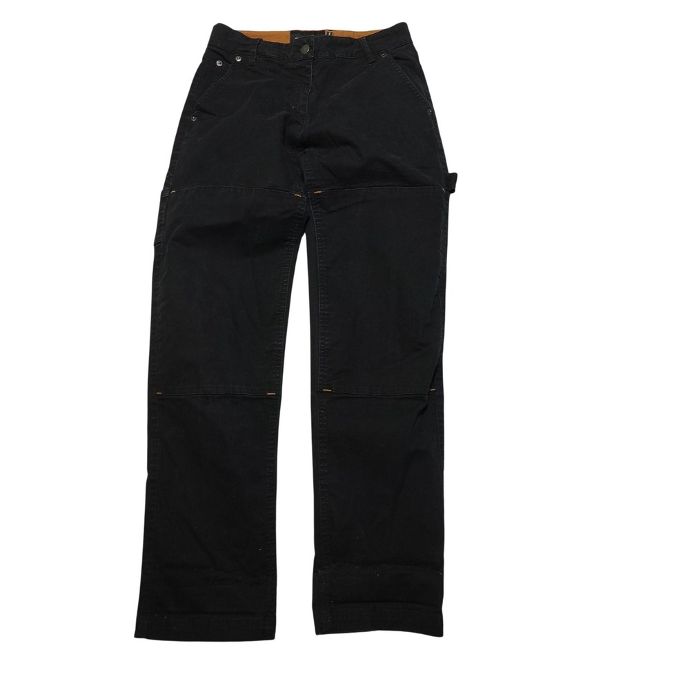 Wildfang Pants Womens XS Black Carpenter Twill Adjustable Waist Pockets Workwear
